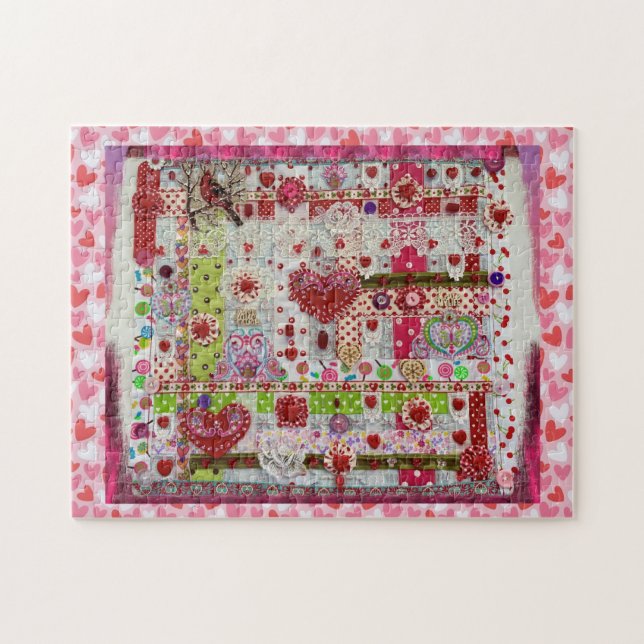 Colagem de Quebra-cabeça Valentine Day (Horizontal)