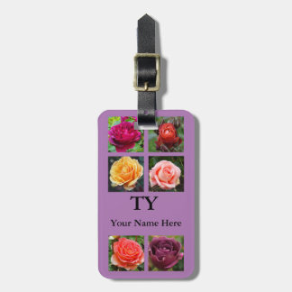Colagem de rosas nº 1 Etiqueta de bagagem