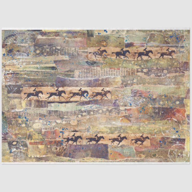 Colagem de Tecidos de Arte ou de Papel de Decoupag (Frente )