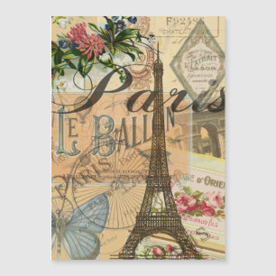Colagem de Viagens vintage de Paris França