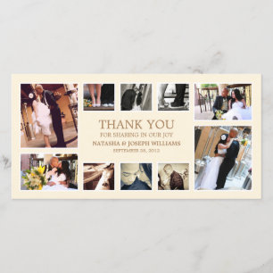 COLAGEM Dourada   CARTÕES DE AGRADECIMENTOS DE CAS