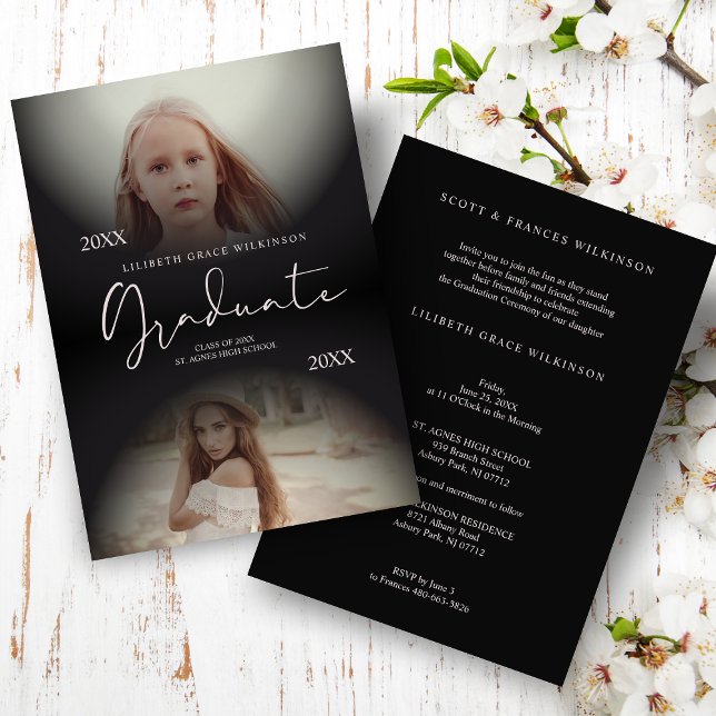 Colagem E Agora Graduação Moderna 2 Fotos (Criador carregado)