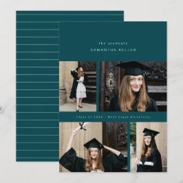 colagem elegante e minimalista de 4 cartões de fot