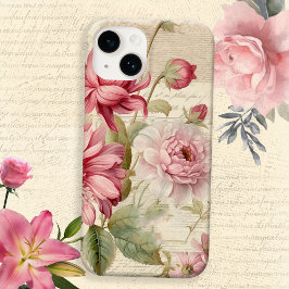 Colagem Floral Francesa Elegante Antique Vintage