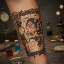 Colagem Gótico Japonês Vintage –