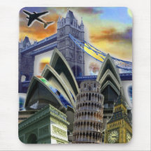 Colagem Mousepad dos monumentos