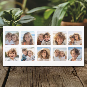 Colagem personalizada de 10 fotos com quadros arre