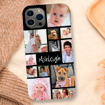 Colagem Personalizada de 12 Fotos Seu iPhon De Mal<br><div class="desc">Crie a sua própria capa de telefone personalizada de fotocélula a cores personalizada utilizando este modelo de colagem de fotografias com 12 imagens em diferentes formas e tamanhos para acomodar uma variedade de imagens e o seu nome, monograma ou outro texto na sua escolha de estilos de fonte (mostrados numa...</div>