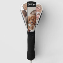 Colagem Personalizada de 3 Fotos Tampa de Golfe Pr