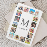 Colagem Personalizada de Fotos da Família Personal<br><div class="desc">Crie sua própria colagem personalizada de 16 fotos,  fundo branco do cobrir inteligente ipad. A face do cobrir inteligente ipad também apresenta o seu monograma. Adicione suas fotos,  designs ou trabalhos de arte favoritos para criar algo realmente único.</div>