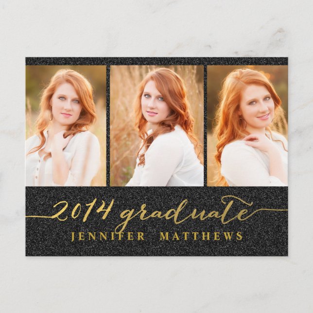 Colagem Simples | Convite de festa de formatura (Frente)