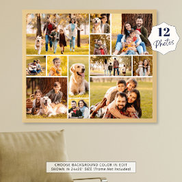 Colagem Única de 12 Fotos Minimalista Simples Foto