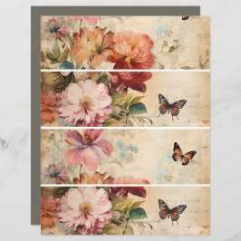 Colagem Vintage de Flores 2