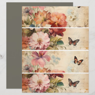 Colagem Vintage de Flores 2