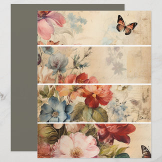 Colagem Vintage de Flores 2