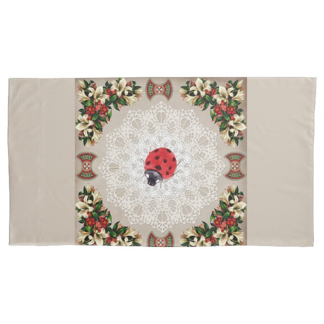Colagem Vintage Retro com rendas e flores (Frente)