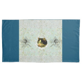 Colagem Vintage Retro com rendas e flores