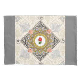 Colagem Vintage Retro com rendas e flores