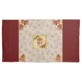 Colagem Vintage Retro com rendas e flores