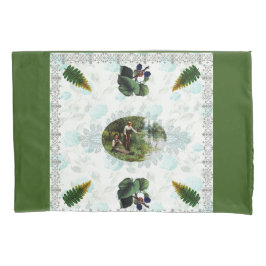 Colagem Vintage Retro com rendas e flores