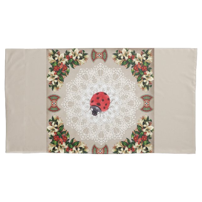 Colagem Vintage Retro com rendas e flores (Frente-Esquerda)