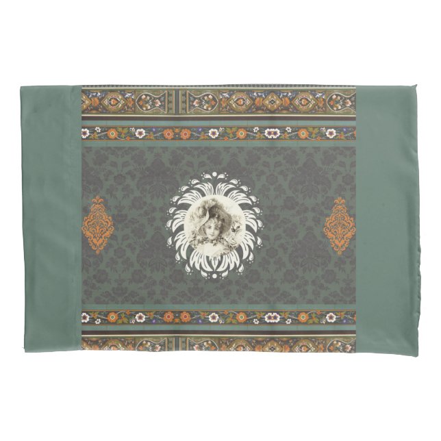 Colagem Vintage Retro com rendas e flores (Frente)