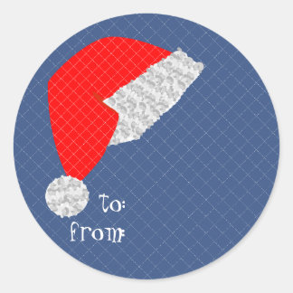colante de etiqueta do natal presente 'to from'