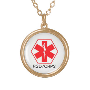 Colar alerta médica CRPS de RSD customizável