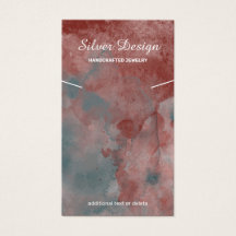 Colar Aquarela Vermelha Auburn - Placa de Exibição