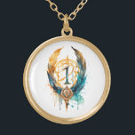 Colar Banhado A Ouro *~*Artsy RUNE AP87 VIKING Nórdico Inspirou Antigo<br><div class="desc">(Procure no AP87 itens Viking ou AP40 para itens semelhantes ) - NECKLACE. A imagem é grande, portanto, sinta-se livre para TRANSFERIR para qualquer PRODUTO ZAZZLE que você escolher. JOIAS COM INTENÇÃO (R) - crie sua própria intenção. Use esta legal arte artística criativa moderna, mas vintage, linda alma chegando à...</div>