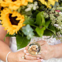 Charmes de Buquê de Casamento de Foto do Memorial 