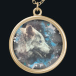 Colar Banhado A Ouro *~* Cinza Wolf Totem Blue Boho Shaman Round<br><div class="desc">JEWELRY WITH INTENTION (R) - Colar de joias melhorado de forma enérgica, redondo e dourado revestido por película. * O Shaman DOURADO Coca-Cola Nativo-Americano, Boho Bohemian, DOURADO, PLATED ROUND NECKLACE Artístico e abstrato Wolf Totem. Como curador de energia espiritual a distância profissional desde 2001, aprendi, desenvolvi e utilizei o poder...</div>