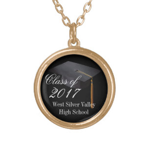 Colar Banhado A Ouro Classe personalizada costume da graduação 2017