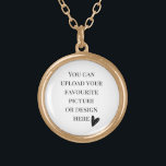 Colar Banhado A Ouro DIY, personalizado<br><div class="desc">Você pode personalizar facilmente este produto. Você pode carregar seu design no formato JPG clicando no botão azul personalizar.</div>
