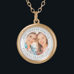 Colar Banhado A Ouro Melhores Amigos para a Foto Moderna Simples BFF<br><div class="desc">Este design simples e clássico é composto por tipografia serif e adiciona uma foto personalizada. "Melhores Amigos para sempre" circula a foto dos seus amigos</div>