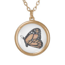 Monarch Butterfly Necklace - EUA