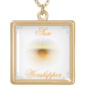 Colar Banhado A Ouro Necklace do Sun Worship