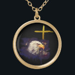 Colar Banhado A Ouro *~* Patriot Veterano Christian Eagle Cross AP16<br><div class="desc">(Pesquisar itens de tema semelhantes no AP16) Sinta-se livre para transferir. JEWELRY WITH INTENTION (R) - Energeticamente Enhanced Jewelry ((((((((((((( copiar colar este link para minha coleção patriota dos EUA https://bit.ly/3QsVQy0 ))))))) Você pode editar, mover redimensionar os vários elementos deste design. Basta ir para Personalização - > e encontrar o...</div>
