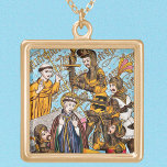 Colar Banhado A Ouro Rua: Mártamo de Thomas Becket (M 031)<br><div class="desc">NOTA BEM: Dada a complexidade do design, o tamanho GRANDE funciona melhor. No seu tribunal de Natal de 1170, em Bures, a Normandia, num ajustado de raiva, Henrique II, Rei da Inglaterra, tinha protestado contra Thomas Becket, o seu antigo amigo, o Chanceler único, e o atual Arcebispo de Canterbury regressou...</div>