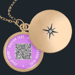 Colar Banhado A Ouro Seu nome de texto personalizado Informações de ver<br><div class="desc">Cores e fontes personalizadas - Informações de verificação de código QR e texto personalizado / nome / colares de massagem especiais / presente - Adicionar seu código QR - Imagem ou foto / nome - Mensagem ou texto personalizado - Redimensionar e mover ou remover / adicionar elementos - Imagem /...</div>