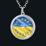 Colar Banhado A Prata Apoiar o Coração de Sinalizador Ucraniano do Neckl<br><div class="desc">Apoie os Necklaces da Ucrânia - Paz da Liberdade - Bandeira Ucraniana - Solidariedade Cardíaca - Forte Juntos - Vitória da Liberdade! Você também pode transferir o suporte à Ucrânia para mais de 1000 produtos Zazzle! Redimensionar e mover ou remover e adicionar elementos/texto com a ferramenta de personalização! Estamos com...</div>