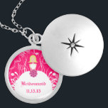 Colar Banhado A Prata Blonde Fuchsia Wedding Bridesmaid Necklace<br><div class="desc">Colares de Manutenção Escolha Finalização Dourada Prateada Prateada ou Colar Colchetes Personalizados Exclusivos de Manutenção Personalizados de Silver - para alterar a cor de fundo - clique em personalizar - clique em editar - escolha a última ferramenta no menu suspenso e escolha entre uma das cores mostradas ou digite o...</div>