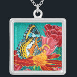 Colar Banhado A Prata Borboleta Posta I<br><div class="desc">Animais</div>