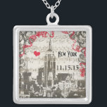 Colar Banhado A Prata Casamento Vintage Nova Iorque Anniversário Necklac<br><div class="desc">Swirls Convites de Casamento - Programas de correspondência, Menus, Gráficos de Assento, Inserir Cartões e Mais Bordas de Damasco Preto - Você escolhe Papel Black Damask Borders Menu Wedding Damask Swirl Convites de Casamento - Salvar a Data - Cartões de Resposta - Inserir Cartões - Gráficos de Assento - Menus...</div>