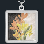 Colar Banhado A Prata Centerape I<br><div class="desc">Floral</div>