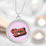 Colar Banhado A Prata Cherry Bomb<br><div class="desc">🖤</div>