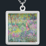 Colar Banhado A Prata Claude Monet - O Jardim Íris de Giverny<br><div class="desc">Jardim Íris em Giverny / Jardim do Artista em Giverny - Claude Monet,  1899-1900</div>