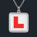 Colar Banhado A Prata Controlador de Aprendiz L-Plate / Bachelorette Hen<br><div class="desc">Engraçado Novelty L-Plate Sinal De Motorista De Aprendiz / Festa De Noite De Bachelorette.

Globe Trotters se especializa em imagens idiossincráticas de todo o mundo. Aqui você encontrará cartões de saudação,  cartões postais,  Posters,  Mousepads e muito mais.</div>