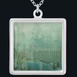 Colar Banhado A Prata Cor Verde Contemporânea<br><div class="desc">Um original de Jennifer Goldberger,  este trabalho é uma aquarela verde contemporânea. A peça é mais clara e a parte superior,  movendo-se para tons verdes mais profundos à medida que seus olhos se dirigem para o fundo. Um maravilhoso uso de cor,  peça o seu hoje!</div>