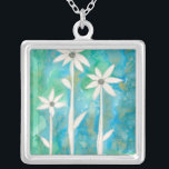 Colar Banhado A Prata Daisies I<br><div class="desc">Floral</div>